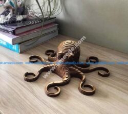 Laser Cut Octopus Layered Wooden