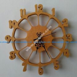 Laser Cut Wall Clock