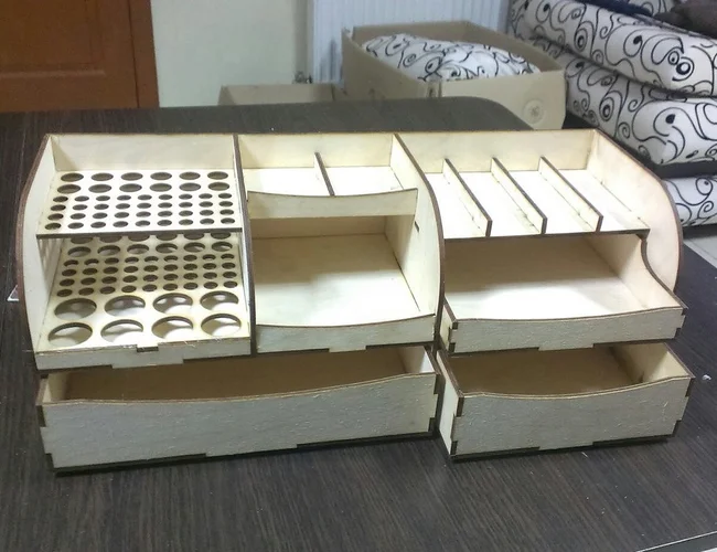 Laser Cut Organizer 5 Organizer - Free download vector file Laser cut and CNC Cut Wood