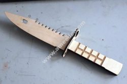 vector Laser Cut Plywood M9 Bayonet Military Knife