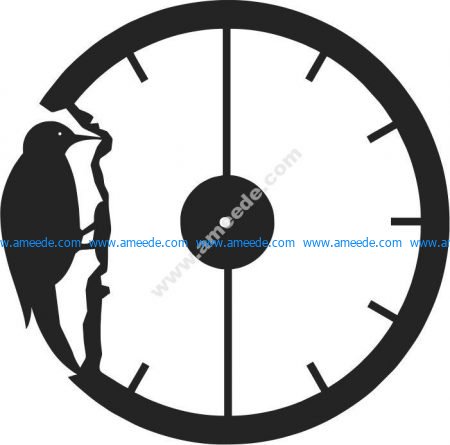 watch shaped of woodpecker