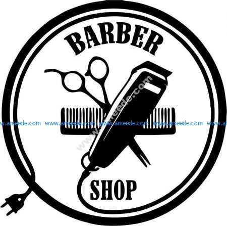 Barber hair cutting effect