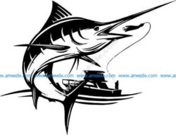 Boat fishing swordfish