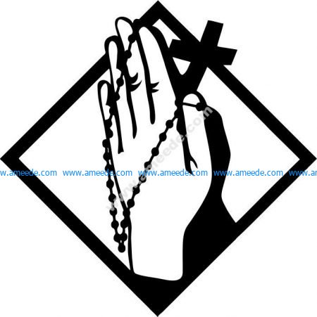 Crucifix icon of Christian followers