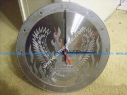 Eagle Engrave Clock