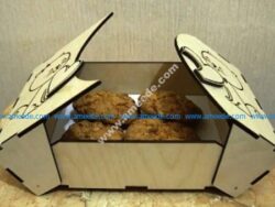 Laser Cut Cookies Box