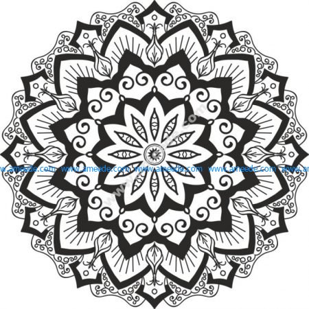 Mandala Cut Design