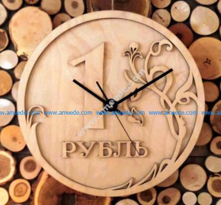 Ruble Wall Clock