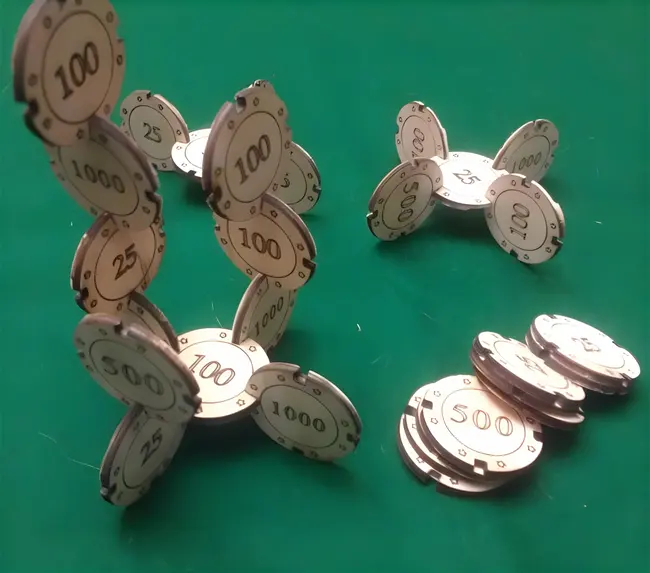 Vector Joinable Poker Chips 5 Vector Joinable Poker Chips