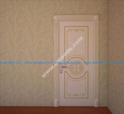 Wooden Panel Room Door Qapi