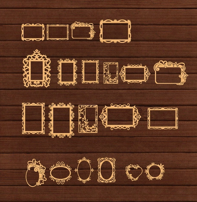 Elegant Mirror Frame Set