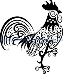 pattern baby rooster