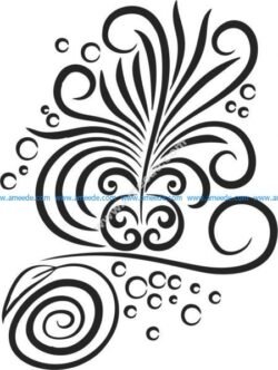 pattern of fern branches