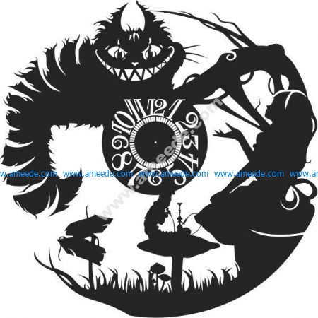 Alice Vinyl Wall Clock