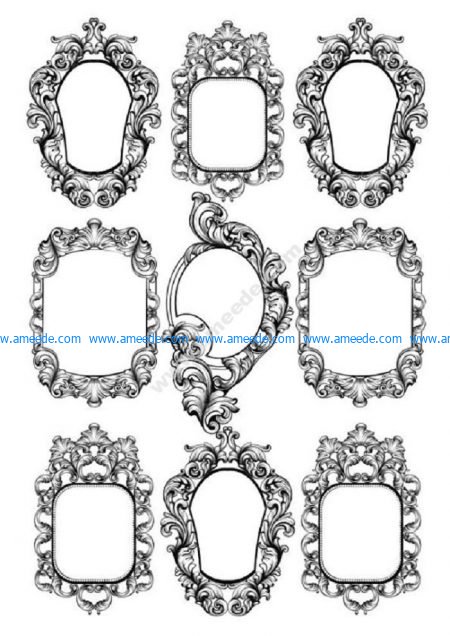 Baroque Frames Free Vector Download Vector