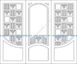 Designs Doors for Cutting in CNC