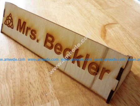 Desk Name Plate Template