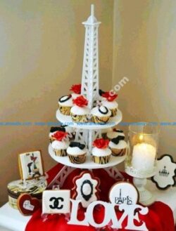 Eiffel Tower Cupcake Stand