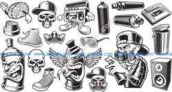 Graffiti Stickers Set