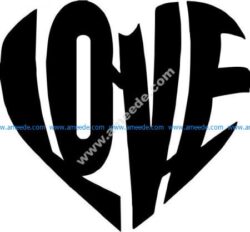 Heart shaped love symbol
