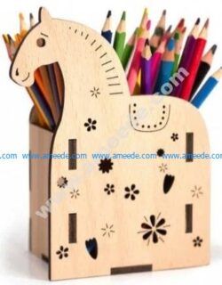 Horse Desk Organizer Pencil Holder