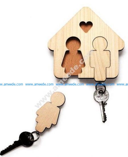 Key Hanger for Couple