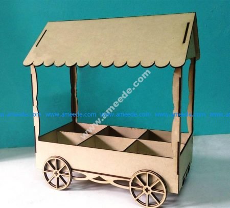 Laser Cut Candy Cart Template