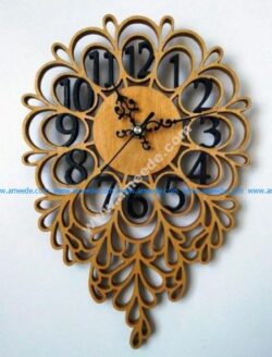 Leaf shaped clock