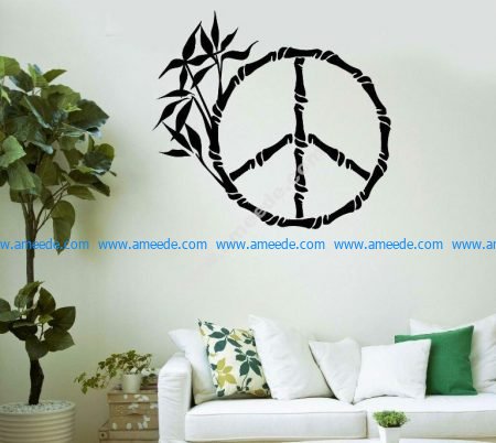 Living room decoration ice pattern bamboo tree