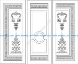 Modern Door Design for cutting in cnc