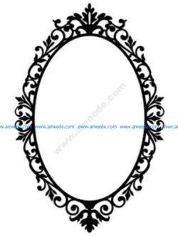 Ornate Oval Frame Wall