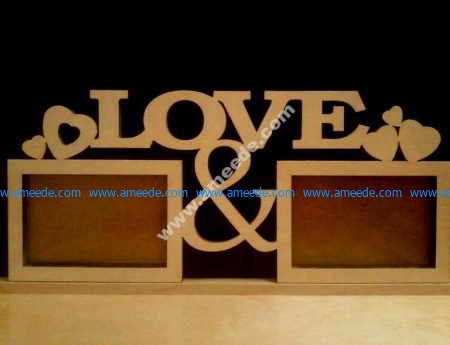 Plywood Decorative Love Frames