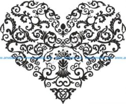 Shaped Heart Vector