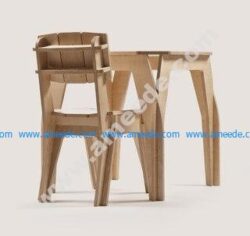 Simple and efficient assembly of tables and chairs