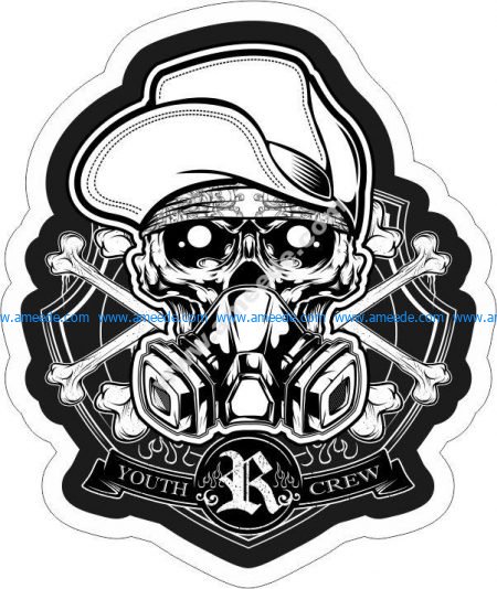 Skull Crew Sticker