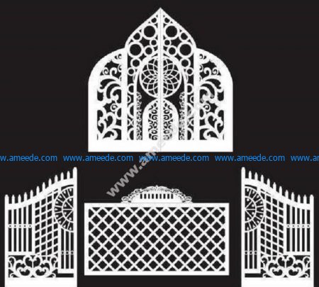 Stage Free Vector 5 Stage Free Vector design for CNC Laser cutting and engraving machine or 3D printing