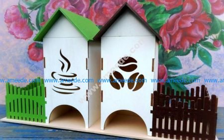 Tea Bag House Template