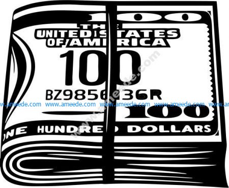 file of 100 US dollars