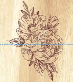 Laser cut Carnation