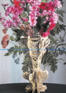 wood vase