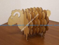 wooden sheep