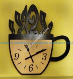 Coffee cup clock