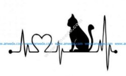 Cat heart line