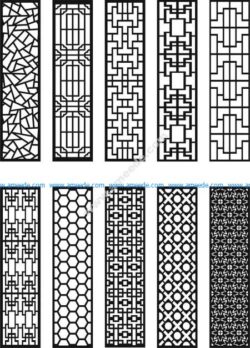 Chinese patterned partition