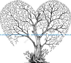 tree heart art