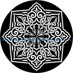 Decorative flower circle