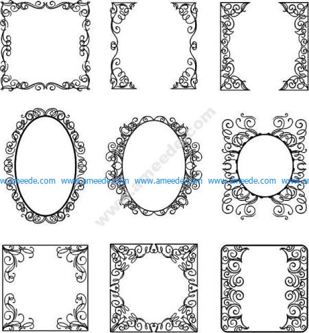 Decorative frame texture