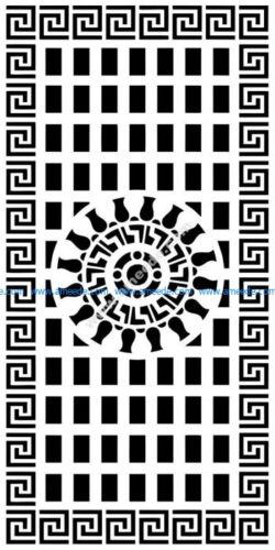 Decorative panel screen