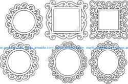 Frames on the mirror