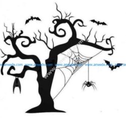 Halloween spider tree